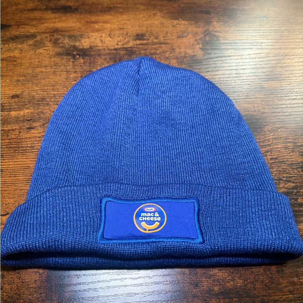 Adult Kraft Mac & Cheese Blue Beanie Hat – Promo Exclusive – New